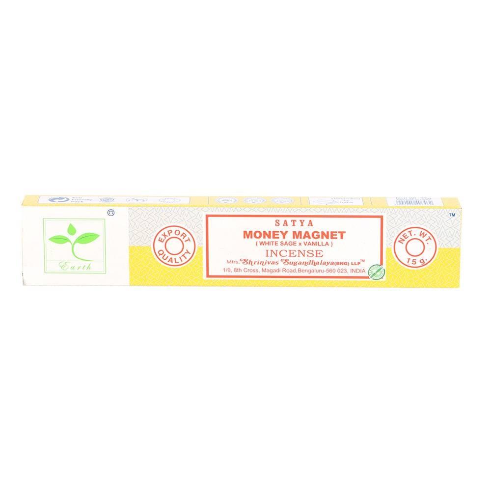 Satya Money Magnet Earth Incense Sticks (Pack of 6)