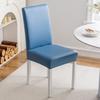 Waterproof PU Leather Dining Chair Covers Stretchable Oil Resistant Slipcover for Kitchen Chairs Durable Easy Clean Protector