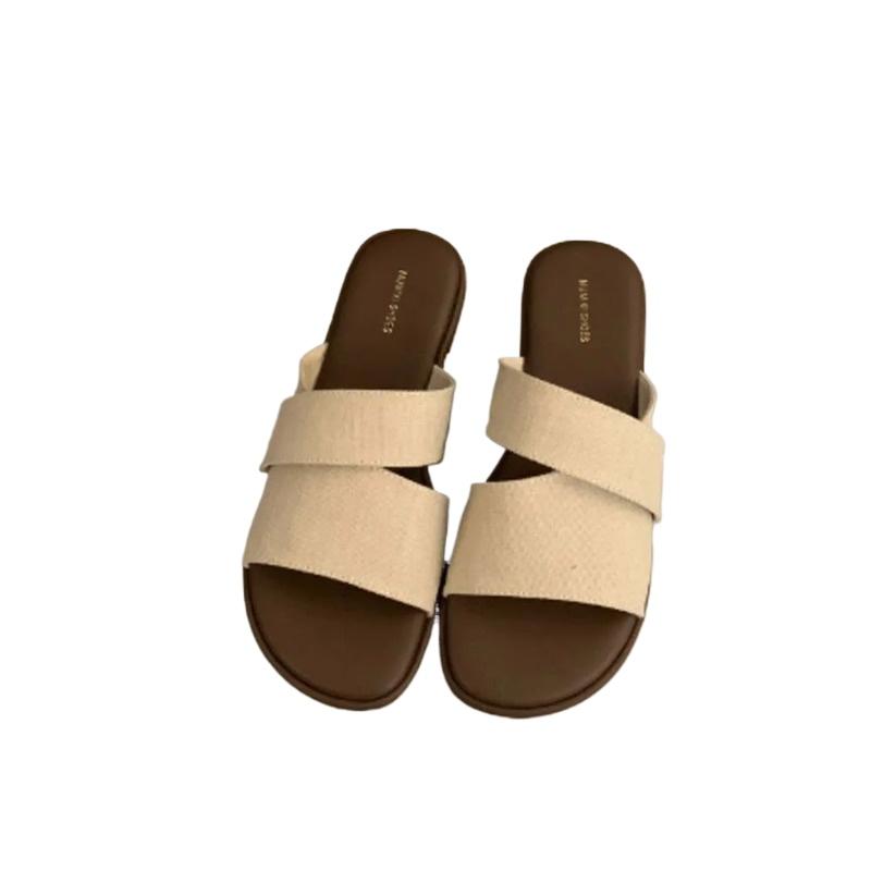 Fashion Hot Selling 2025 Women's Flat Sandals Slide Sandals Slip On Open Toe Slippers Slides Mules with Soft Footbed for Summer Beach