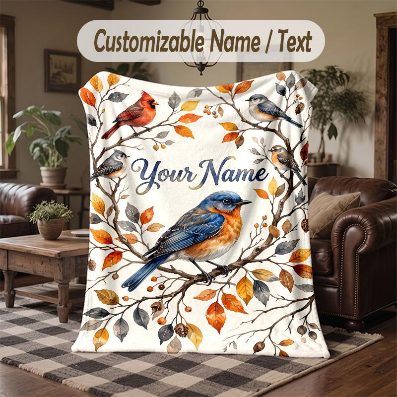 Astronomical Map Theme Throw Blanket Custom Name Text Personalized Blanket Soft Cozy Blanket for Home Sofa Bed