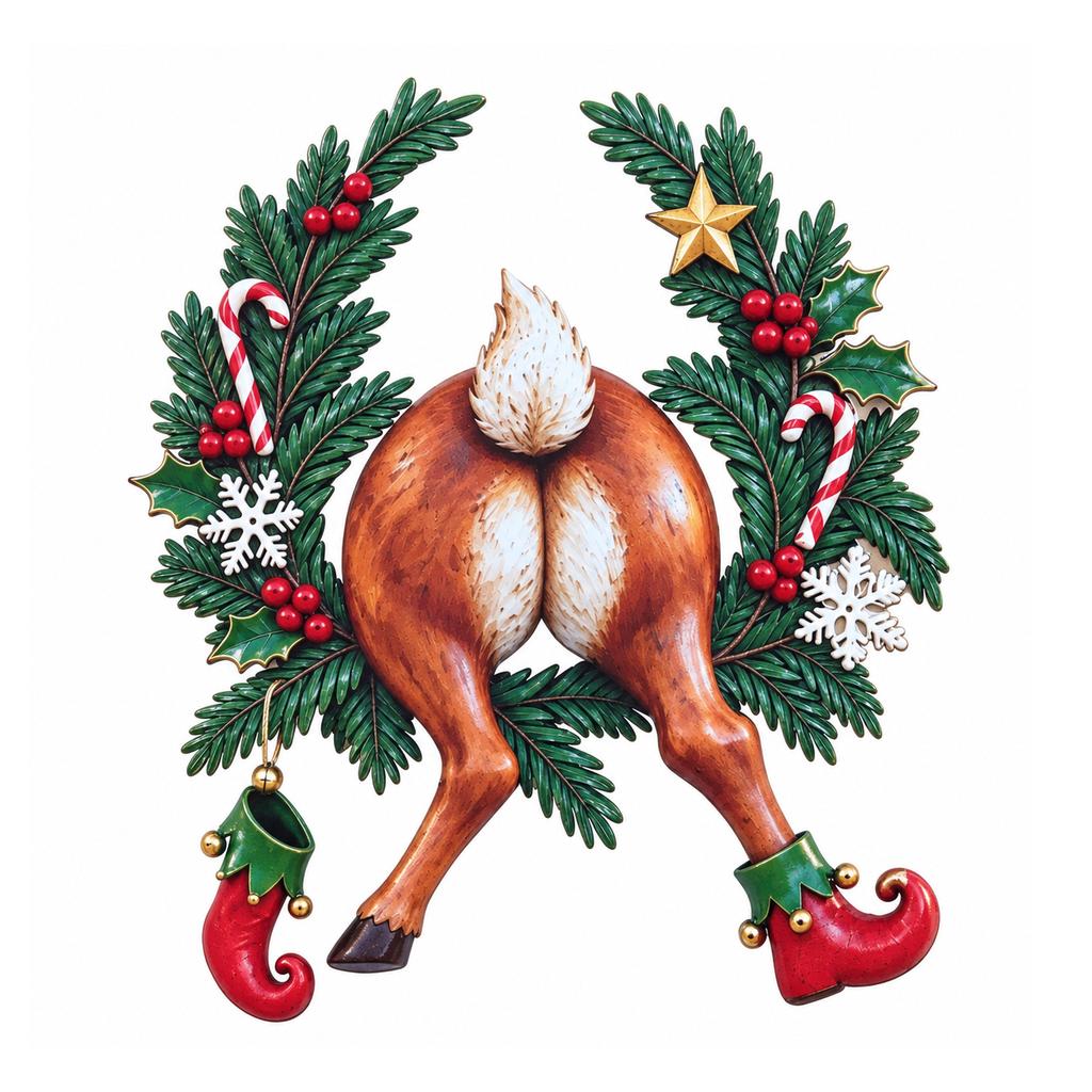 2D Christmas Wall Decor, Holiday Wall Decoration