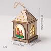 Christmas Luminous Wooden Cabin Ornament - Small House Tree Decoration