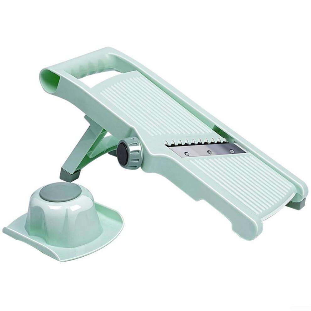 Adjustable Vegetable Chopper and Mandoline Slicer with Stainless Steel Blades for Quick Meal Prep