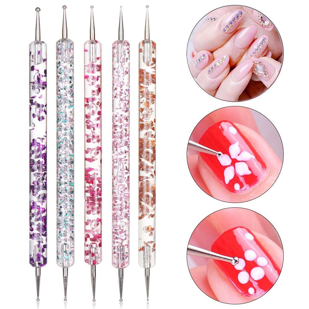 

5шт красота DIY профессиональный мраморный дизайн ногтей расставить ручки маникюрные инструменты живопись