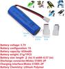 Baterie Litiu 3.7V 650mAh pentru SYMA Q9, H126, H131, H118, RH701 | Putere și Durată de Funcționare Îmbunătățite | Instalare Ușoară, Albastru