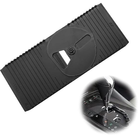 Shift Slider Center Console Slide Cover, Compatible with Lexus IS250 IS350 2005-2013, Shifter Gear Shift Knob Cover Replaces 35975-53020 (Black)