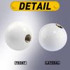 Acrylic White Round Ball Universal Shift Knob Handle Shifter Manual EOOH