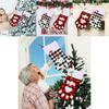 Adorable Red And Black Plaid Dog Paw Christmas Sock Ideal Holiday Gift Bag For Children