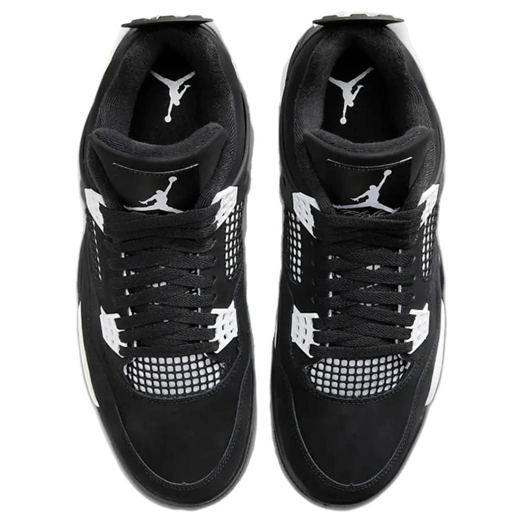 Air Jordan 4 Retro White Thunder Sneakers Unisex Nere FQ8138-001