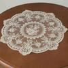 1pc Vintage Crochet Lace Tablecloth Floral Pattern - Perfect As Heat Resistant  Air Fryer Dust Cover, and Home Decor Lace Tablecloth Bohemian Placemat
