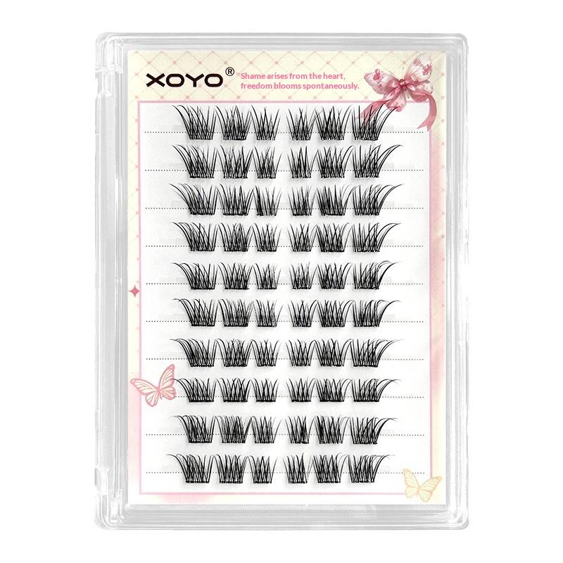Natural And Realistic Large-Capacity Glue-Free False Eyelashes Curled In Sections Long-Lasting And Durable