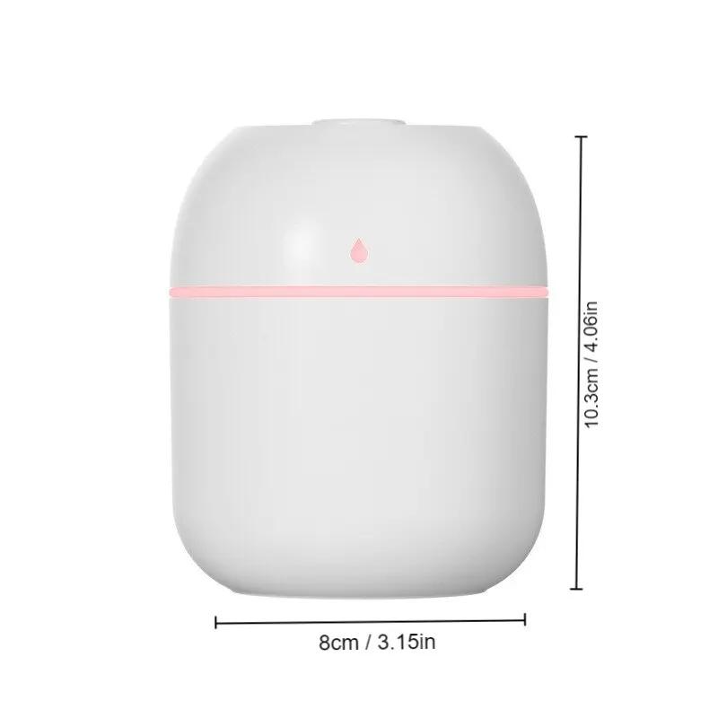 Portable Water Drop Humidifier White USB Desktop Indoor Air Atomization Humidifier Household Mute Large Spray Humidifier белый