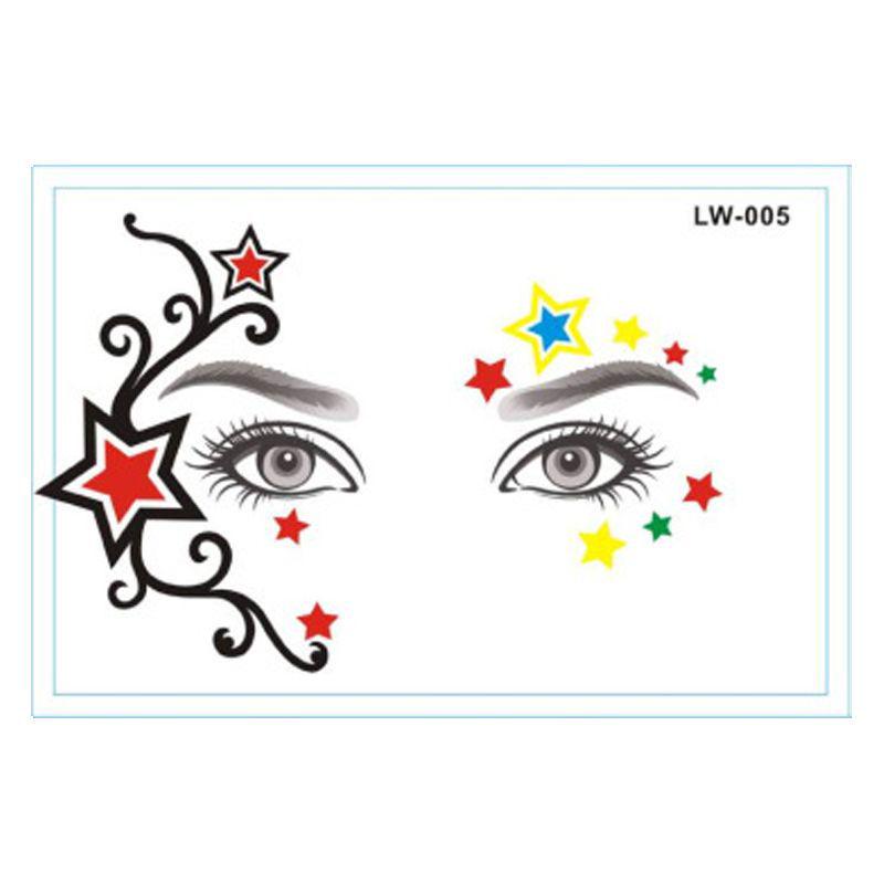 Waterproof Halloween Face & Body Temporary Tattoo Stickers for Makeup & Decoration