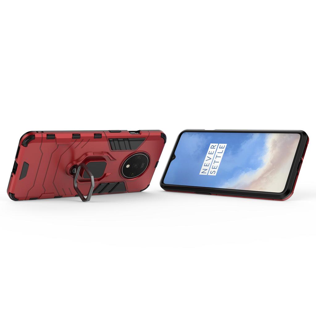 With stand Ring Hybrid case For Oneplus 7T Hard PC Armor shockproof protective back cover for one plus 7t pro oneplus7t shell