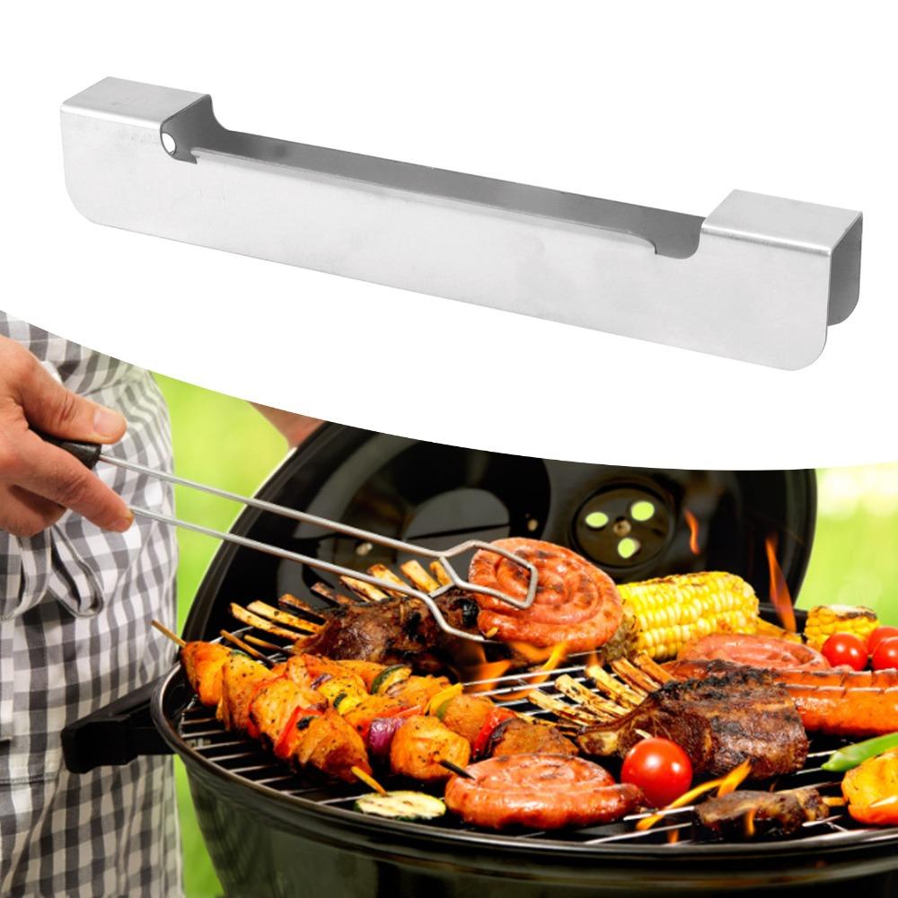 Stainless Steel Griddle Tool Holder Silver BBQ Spatula Rack Griddle Spatula Holder  Barbecue