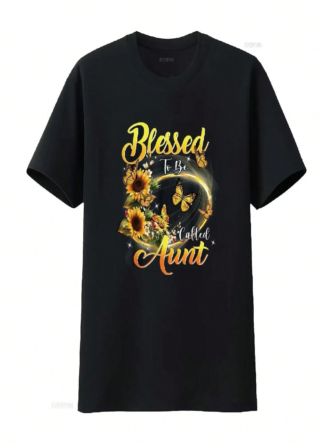To Be Called AunT T Shirt Sunflower Lovers Funny Vintage Washed Soft Graphic Comfortable Homme Stretched Casual Unisex S разноцветный