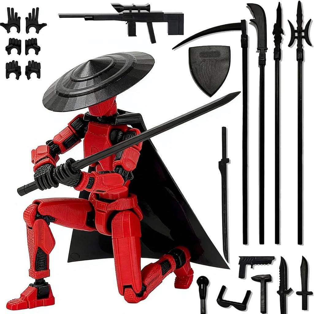 Multi-Joint Articulated Action Figure Collectible Model Arts Poseable Decorative Statue for Display