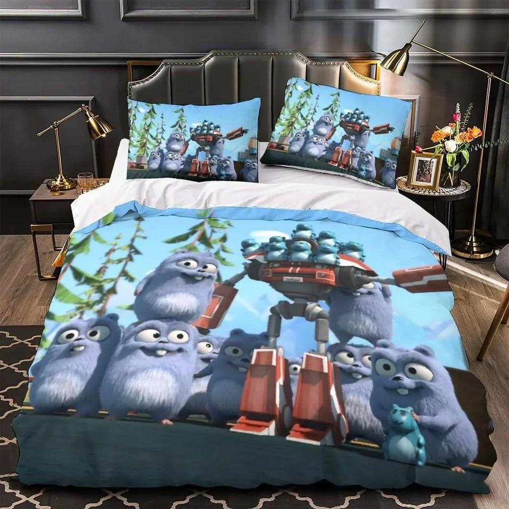 3D Printed Grizzy and the lemmings Bedding Set Single Twin Full Queen King Size Bed Set Adult Kid Bedroom Duvet cover Sets