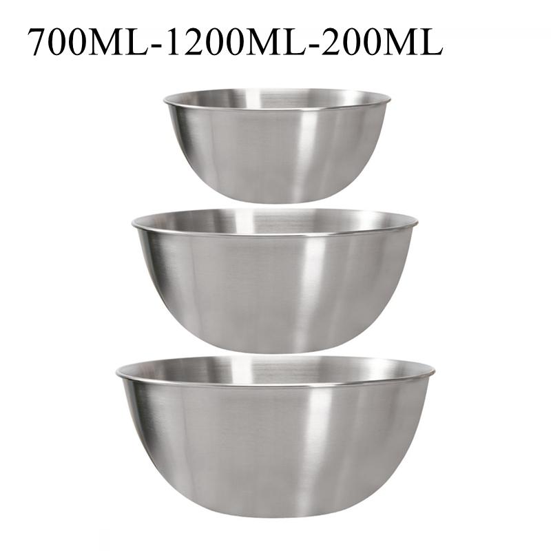 

Высококачественная салатница из нержавеющей стали 304, кухонная металлическая вставная миска для хранения продуктов, набор для приготовления овощей, фруктов, яиц, миска для смешивания