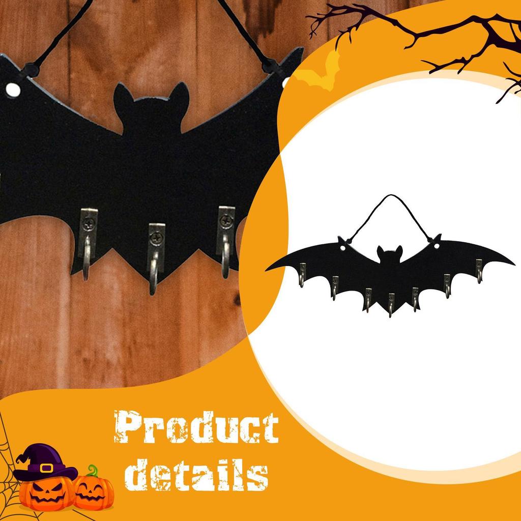 Key Holder Hook Heavy Duty Easy to Install Space Saving Sturdy Halloween Wall Hooks for