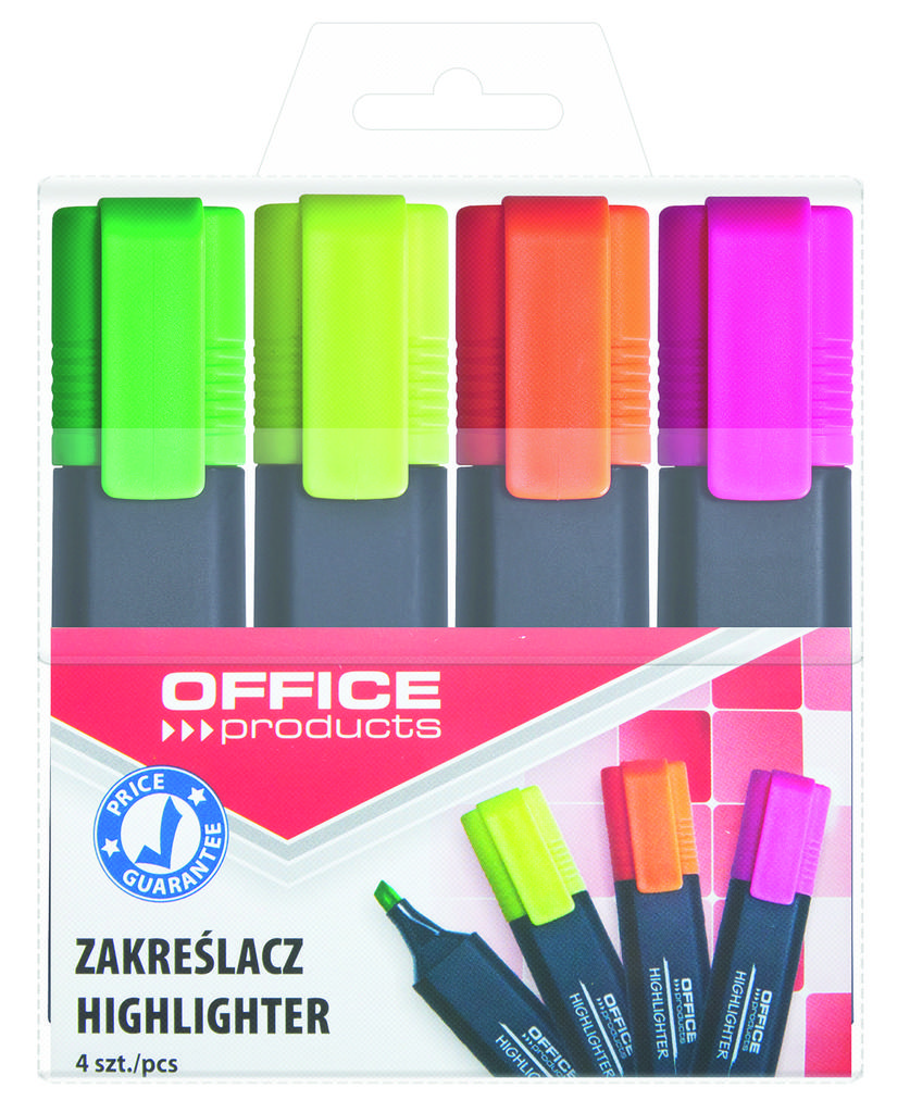 Office Products Highlighter /4 Pcs/ In Case Wb8440Wt4 '17055214-99'