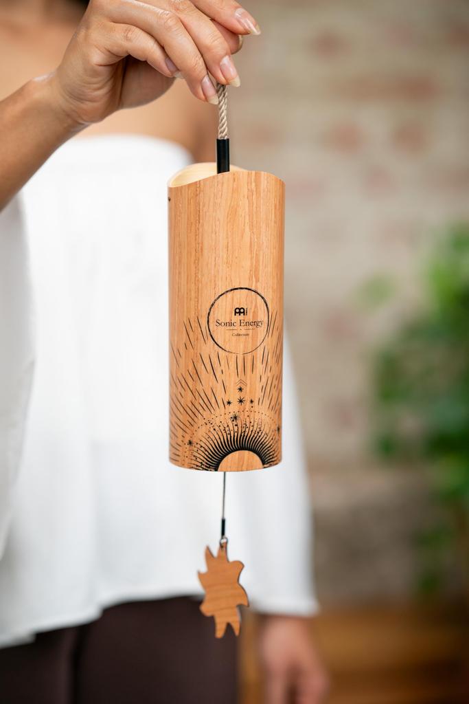 MEINL Sonic Energy Collection Cosmic Bamboo Aurora CBCAURORA two wooden pendulums and one acrylic Chime, (Morning), [Includes pendulum]