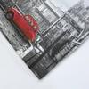 Novelty Gift Paris Tower Red Car Print Polyester Bedding Set Romantic London City Quilt Duvet Cover+Pillowcase 2/3pcs