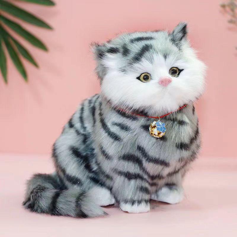 Simulation vocale peluche remplissage chat peluche électrique mignon peluche chat poupée fille jouet