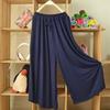 Damen High-Waist Modal-Baumwolle Weiter Bein Culotte - Frühling/Sommer Dünn, Locker, Große Größen (7/9 Länge)
