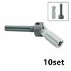 Technical Axle Steering CV Ball Joint Drive 10Pcs/Set Construction Bricks Part Connector Cardan Joint Works With 32494 52730 52731
