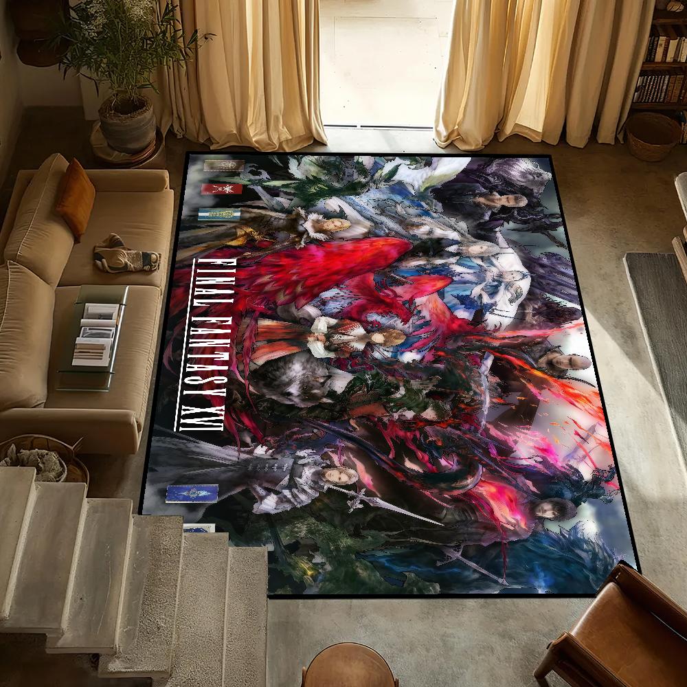 Spiel F-Final Fantasy XVI Kleiner Teppich Bettseite Küche Bad Wohnzimmer Zuhause Haus Schlafzimmer Bodenmatte Fußmatte Teppich Dekoration