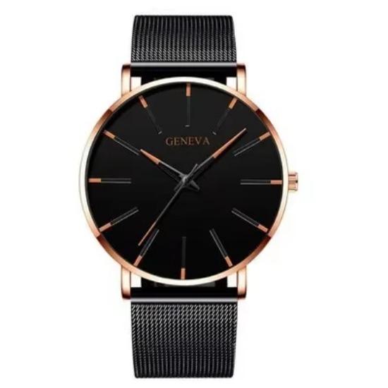 Luxury Watches for Men Luxury Fashion Mens Business Watch Ultra Thin Thin Stainless Steel Belt Quartz Wristwatch Reloj Hombre