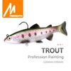 MEREDITH Trout Swimbait 12cm 38.5g 15cm 65.8g 1pc T-Tail Split Ring Trout Fishing BQE01