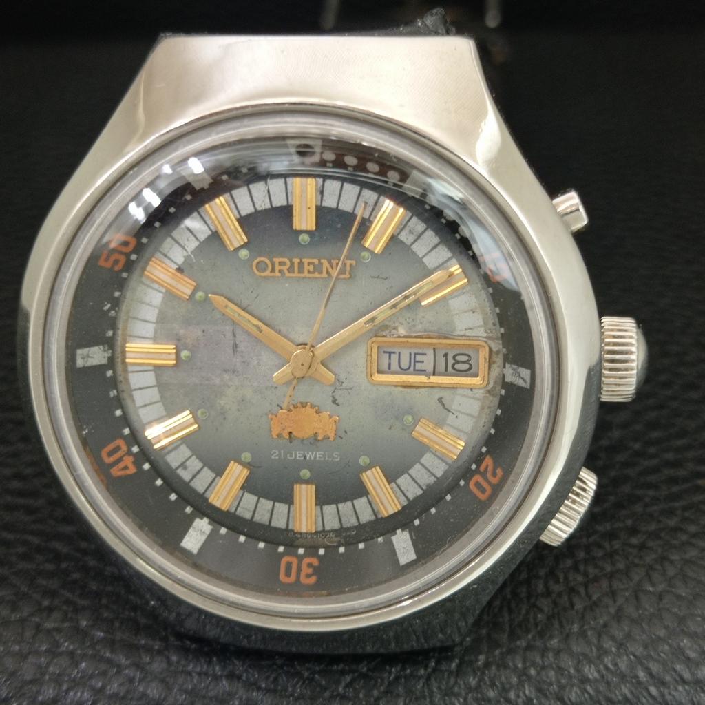AUTOMATIC VINTAGE ORIENT 46941 JAPAN MENS ORIGINAL DIAL WATCH a706300-1