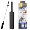 Japanese Product LEC Gekiochi-kun High-Density Brush Treloupe Premium (Handheld Extendable Type - Black) 93cm Dust Cleaner
