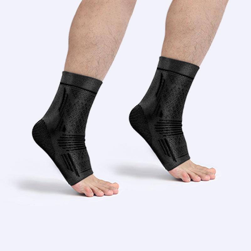 

2Pc Sports Ankle Protector Anti-Sprain Ankle Protector Foot Ankle Protector Nylon Knitted High-Elastic Breathable Pressurized L