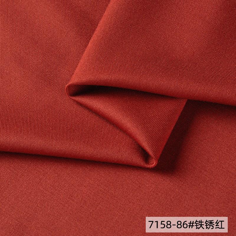 Seržový polyesterový materiál odolný proti pomačkání, mírně elastický, DIY angorově červený jarní a podzimní oblek, uniforma, pracovní bunda, látka