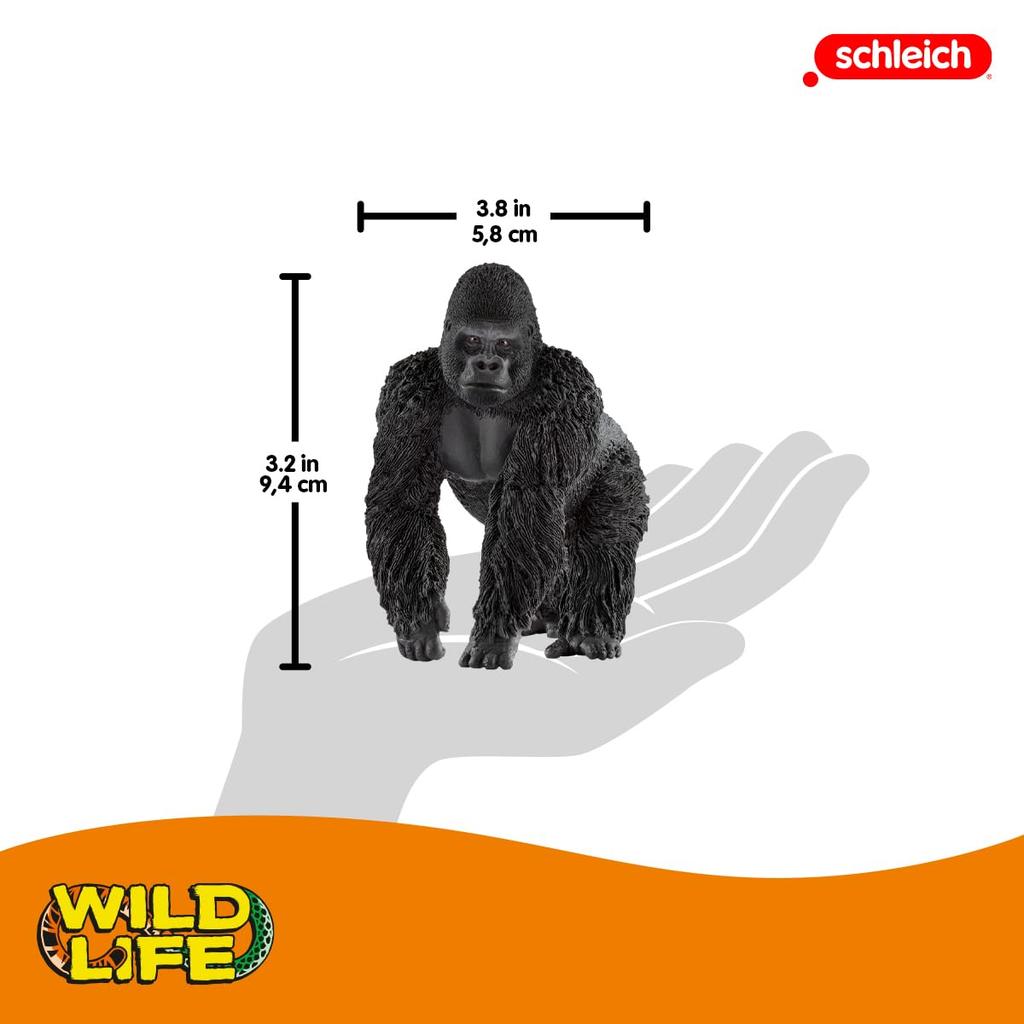 SCHLEICH Wildlife Gorilla Figure 14770 (Male)