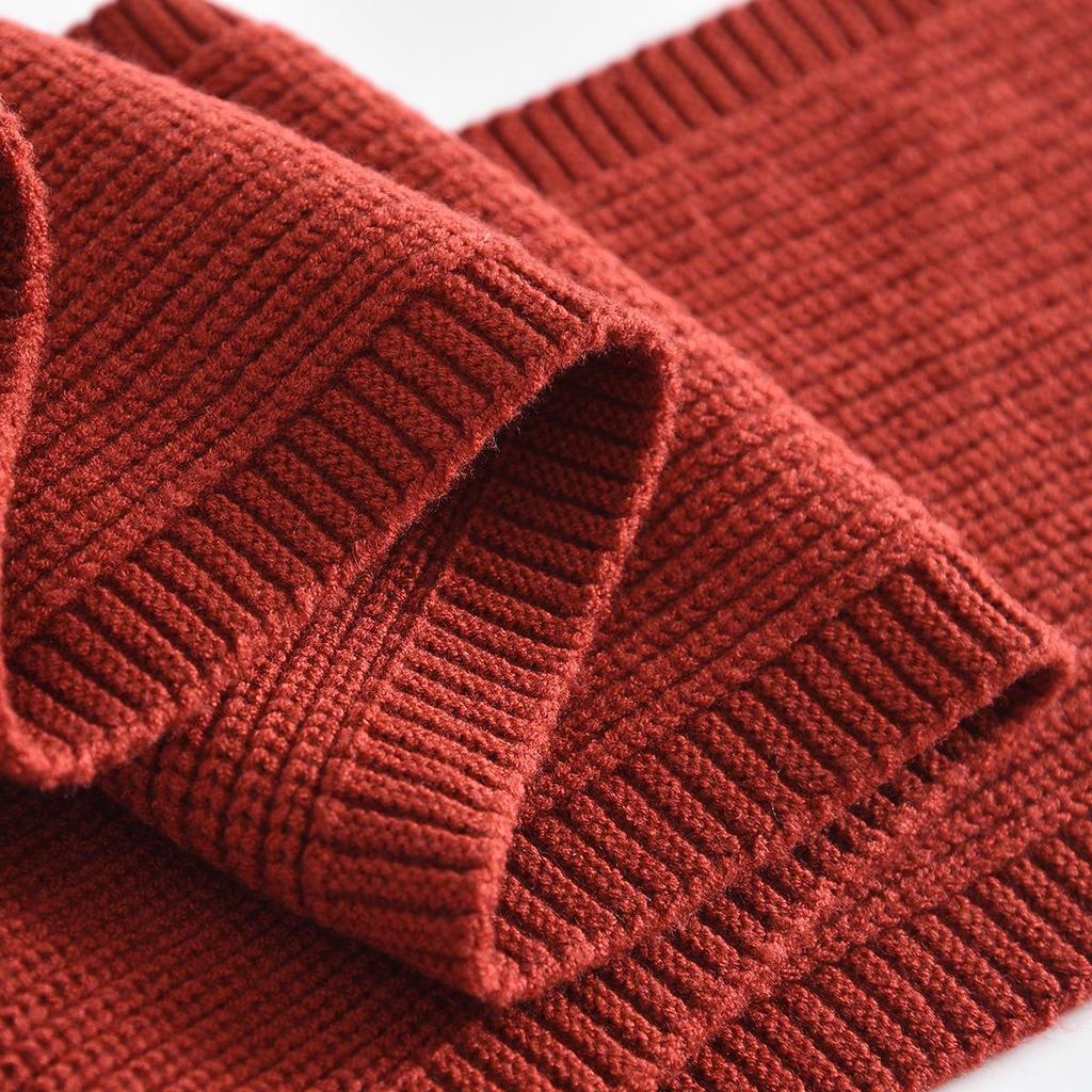 Roter Kinder-Strickschal - Niedlicher, Warmer, Winddichter, Hautfreundlicher Nackenschal