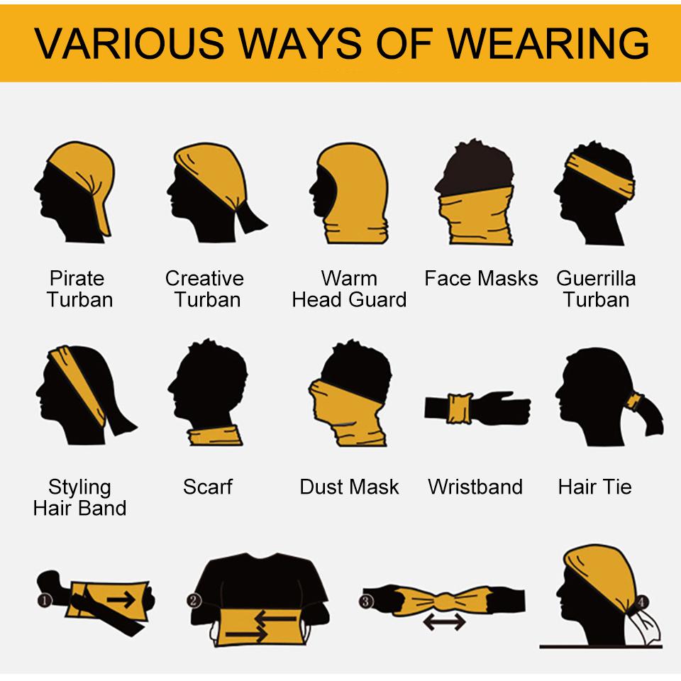 GTUBIKE Summer Outdoor Hiking Headscarf Breathable Sweat-absorbing Sports Magic Headscarf Ice Silk Neck Scarf Sunscreen Mask