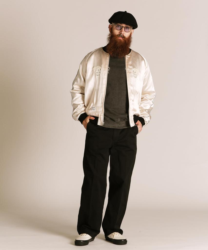 Schott RAYON SUKA Size JACKET, Men's, XL, 385, Off-White, 782-5252004