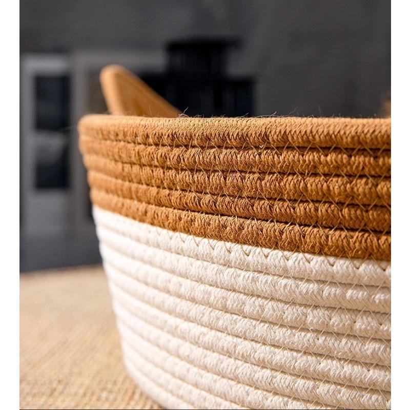 Scratch Resistant Cotton Rope Cat Bed Handwoven Pet Nest Breathable Summer Cool Mat Four Seasons Universal Bed for Cats Small Dogs