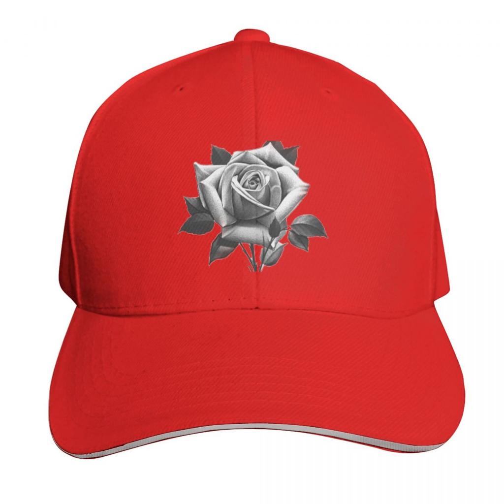 black rose Baseball Cap Hat Luxury Brand party Hat Wild Ball Hat Funny hats Boy Womens