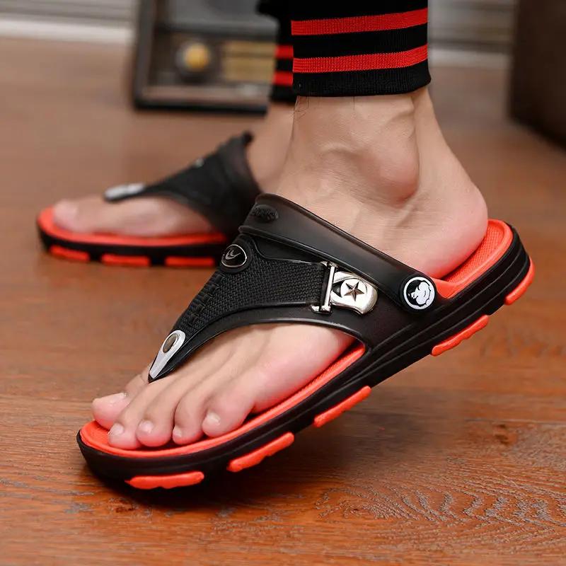 Sandals  Men Slippers Outdoor Beach Casual Shoes Zapatos De Hombre Indoor Durable Anti Slip Peep Toe New 2025