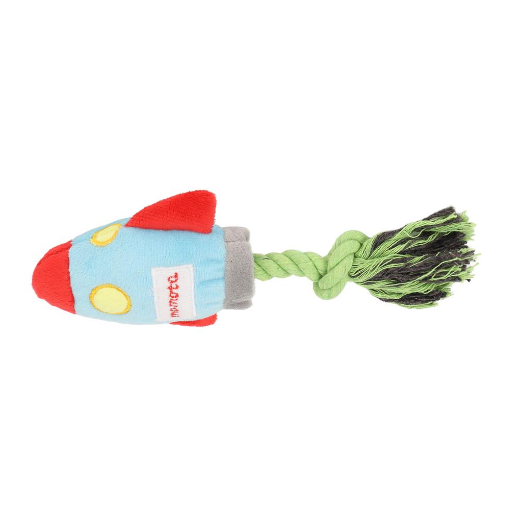 Plush Dog Toy Teeth Cleaning Interactive Stuffed Dog Chewing Toy with Knot Rope for Puppy