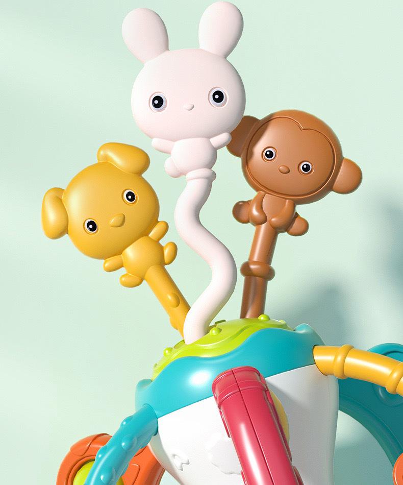 Cross-Border Guyu UFO Finger-Pull Toy: Pressable, Chewable, Enlightening Fun for Early Education