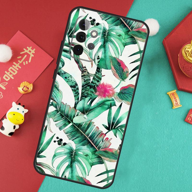 Tropical Paradise Hawaiian Flower Case For Samsung Galaxy A56 A36 A26 A16 A06 A13 A33 A53 A15 A35 A55 A34 A54 A12 A32 A52 A17