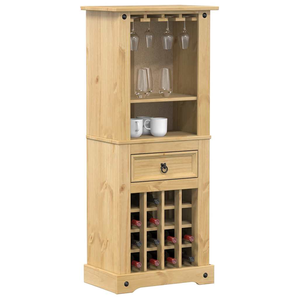 Corona Wine Rack 56 x 35 x 134.5 cm Solid Pine Wood