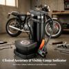 Compact Bike Foot Pump | Wide Non-Slip Pedal, Double Cylinder Pump,