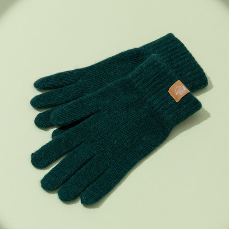 

RECLOW RECLOW Однотонные короткие перчатки зеленые FREE